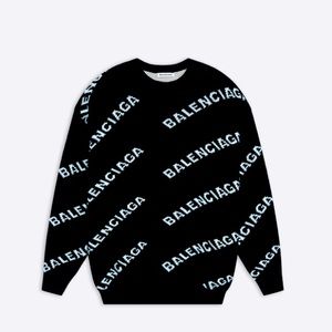 Balenciaga Allover Logo Sweater